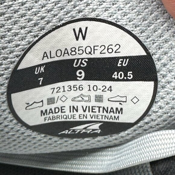 Womens Size 9 Altra Torin 8 EgoMax Shoes Gray Pink Running Zero Drop Sneakers - Picture 8 of 8